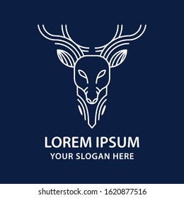 deer logo design inspiration. vector illustration.