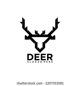 Logo-Design für Hirsche. Modernes und kreatives Dealer-Logo