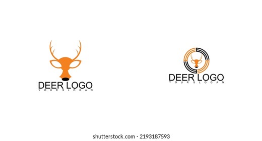 Deer logo design with modern style