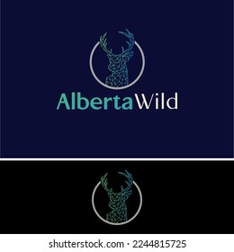 Deer logo design nature wildlife environment vector Illustration, Deer vector illustration.