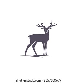 deer logo design symbol vector