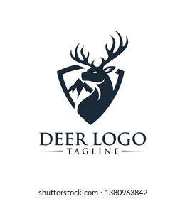 Deer Logo Design Template Vector