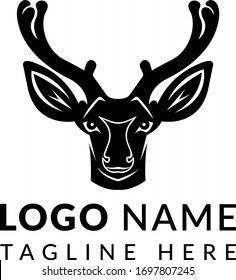Deer Logo - Deer Logo Design - logo type, template, and vector deer icon or logo symbol vector illustration - high quality black style vector icons