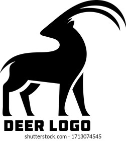 Deer Logo Design - logo type, template, and vector deer icon or logo symbol vector illustration - high quality black style vector icons