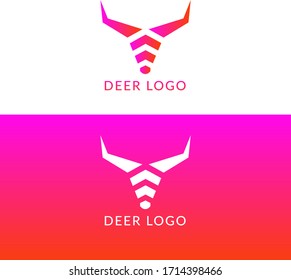 deer logo design - deer logo  - deer vector design 