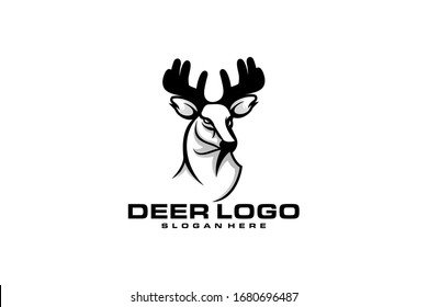 deer logo design vector abstract illustrator modern