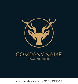 Deer logo design vector animal