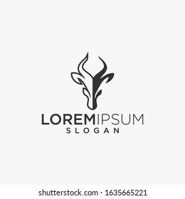 Deer logo design vector graphic