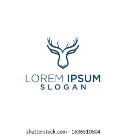 Deer logo design vector graphic