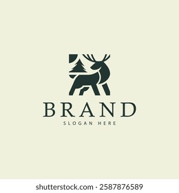 deer logo design vector illuistration