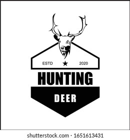 deer logo design vector illustration