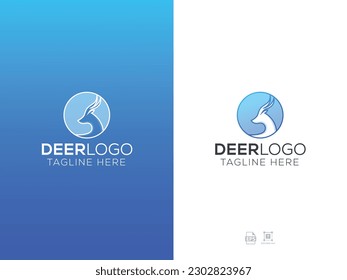 Ilustración vectorial del diseño del logotipo del Deer
