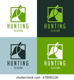 Deer logo design. Vector illustration