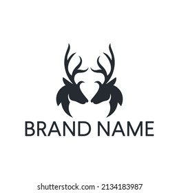 logotipo de deer diseño de plantilla de vector logotipo