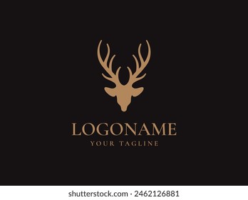 Deer Logo design vector template illustration 