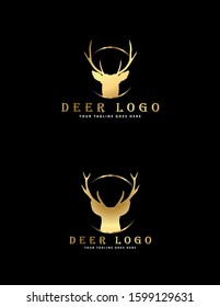 Deer logo design vector for yout business. Eps 10 file format