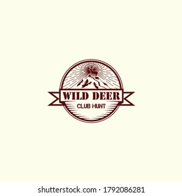 deer logo designs inspirations, hunting club logo