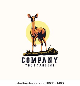 deer logo designs vector awesome