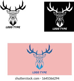 logotipo de ciervo logotipo de elk ilüstrasyon arte 