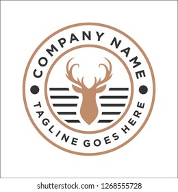 deer logo / emblem logo design inspiration