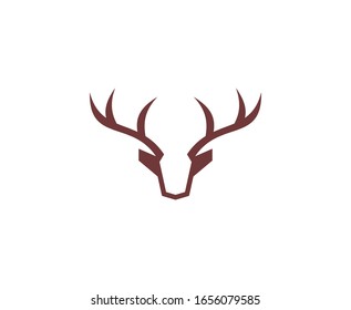 Deer logo head hunt vector 