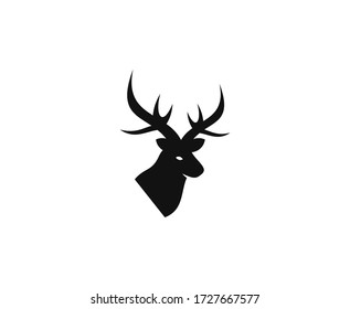 Deer logo hunting vector icon 