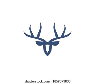 Deer logo hunting vector icon 