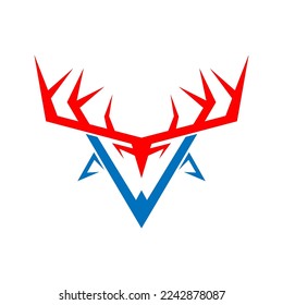 Deer logo icon design illustration