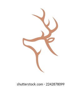 Deer logo icon design illustration