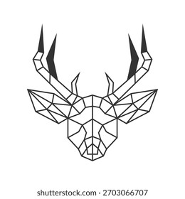 Imagen de diseño de icono de logotipo de ciervo