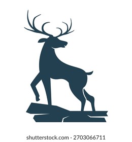 Imagem de design do ícone do logotipo de veado