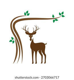 Deer logo icon design image
