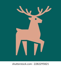 Deer Logo. Icon design. Template elements