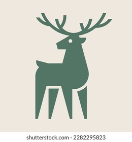 Logo de venados. Diseño de iconos. Elementos de plantilla