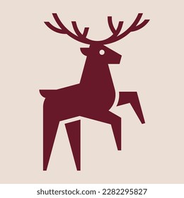 Deer Logo. Icon design. Template elements
