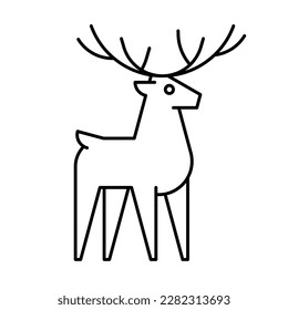 Deer Logo. Icon design. Template elements