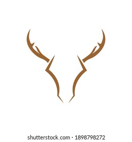 Deer logo icon illustration design vector template