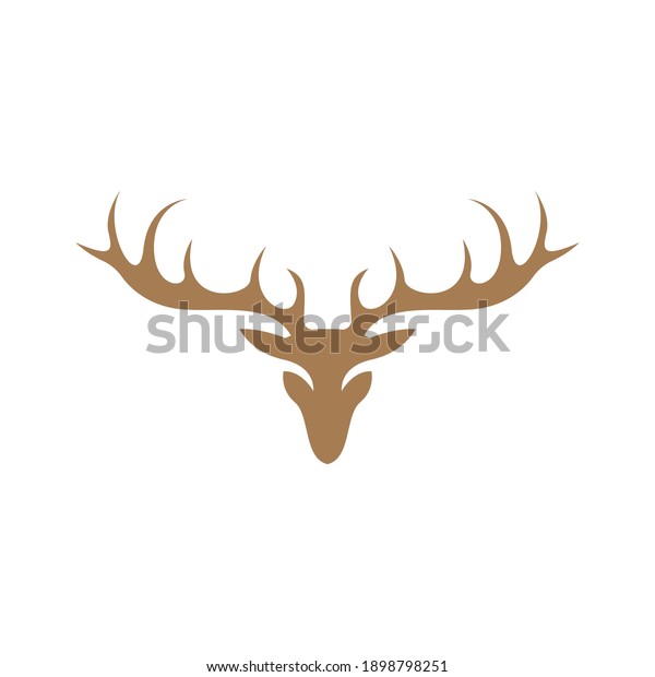Deer logo\
icon illustration design vector\
template