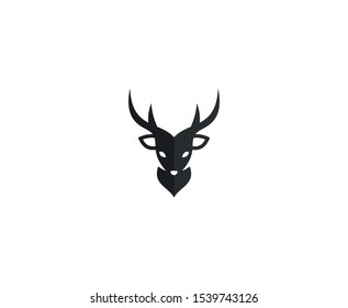 Deer logo icon vector design 