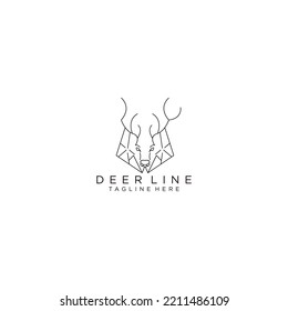 Deer logo icon vector image