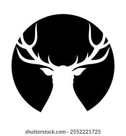 Deer logo icon. Vector image