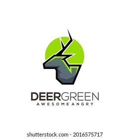 Ilustración del logotipo del ciervo Resumen Ilustración