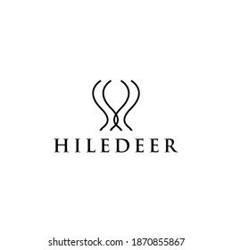 Deer Logo Minimal Modern Simple Animal