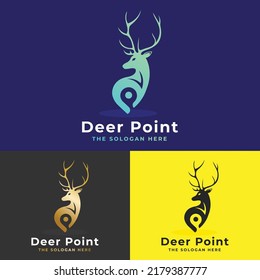 Deer Logo And Deer Point Logo Template