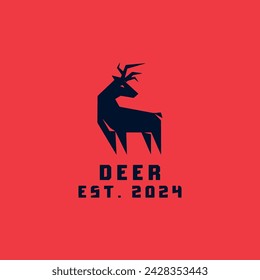 

Deer logo, Reindeer Vector Logo element. Deer design icon. Vector illustration of a deer.