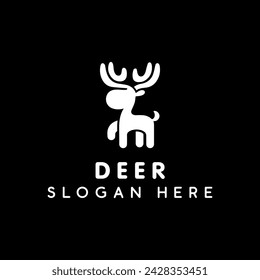 

Deer logo, Reindeer Vector Logo element. Deer design icon. Vector illustration of a deer.