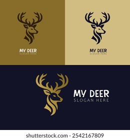 Deer logo: Represents grace, agility, and gentleness, embodying a serene and natural brand identity.