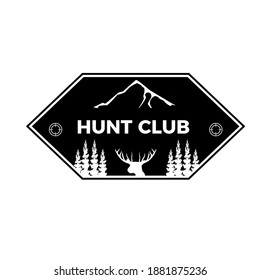 deer logo sihouette isolated shape design vector