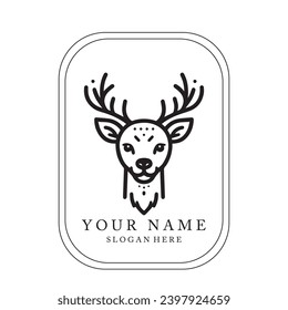deer logo simple park elment