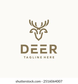Deer Logo, Simple Vector of Deer, suitable for your design need, logo, illustration, animation, etc.